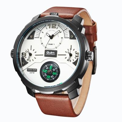 China Hot Selling Chronograph Men Watch Oulm Luxury Mens Watch HP3749 Factory Sports Wristwatch Special Dial With Compass Fashion Watches for sale