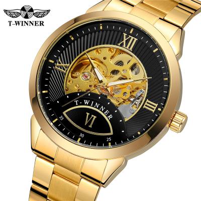 China WINNER 8183 Men's Watch Skeleton Mechanical Mechanical Automatic Sport BusinessWristwatch Relogio Masculino Water Resistant WINNER 8183 Mens Watch Fashion Stainless Steel Watch for sale