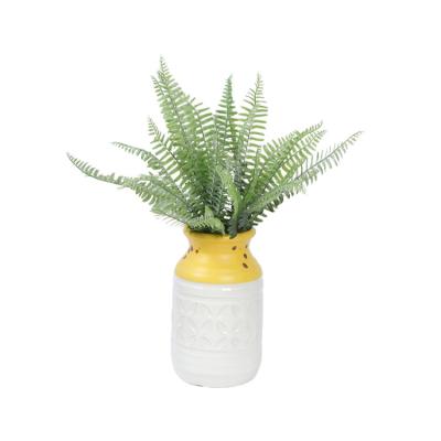 China Modern Flower Fern Leaf Dried Flower Home Decor Plants 18 Inch Brush Bouquet 15 for sale