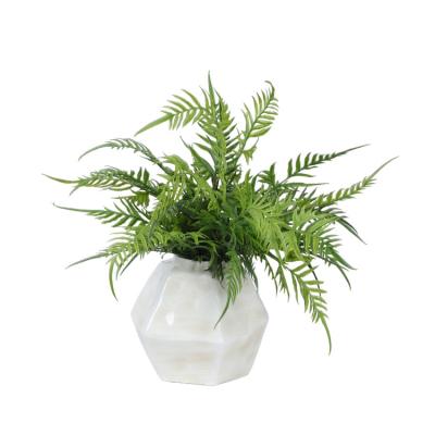 China Modern Tall Flower 21inch Fern Leaf Modern Design Plants Bouquet For Home Office Decor for sale