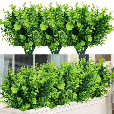 China Modern Flower Artificial Flower Plants Long Stem Eucalyptus Leaf Fish Plastic Persian Herb Home Office Table Centerpieces Decoration for sale