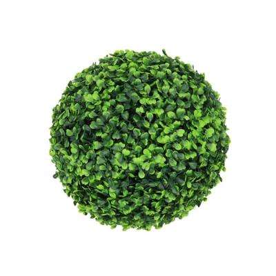 China High Quality Anti-UV Plastic Artificial Green Topiary Ball Boxwood Grass Hanging Ball Eco-friendly Materials For Indoor Outdoor Decoration for sale