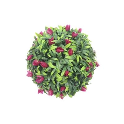 China Eco-friendly simulation topiary boxwood ball artificial flower factory price materials grass hanging ball grass ball for indoor outdoor wedding decoration for sale