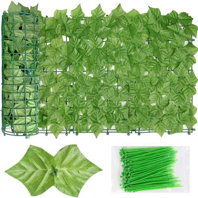 China Garden UV Decor Environment-frendly China Factory Balcony Screen Privacy Ivy Fence Cover Artificial Green Barrier Privacy Screen for sale