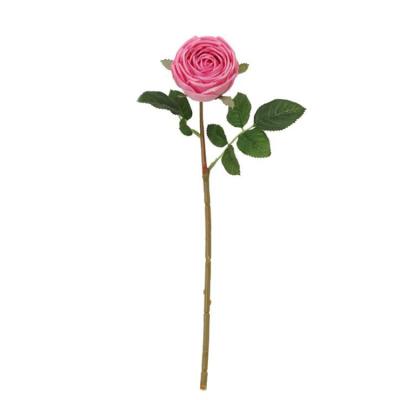 China Wholesale Cheap Latex Real Touch Artificial Flowers Natural Real Rose Artificial Flower Silk Rose Branch For Home Wedding Decoration for sale