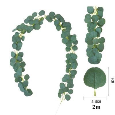 China Wholesale Greenery Garland Artificial Vines Plant Hanging Natural Touch Amazon Eucalyptus Leaves Ivy For Wedding Home Decoration for sale