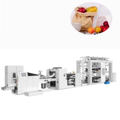 China Automatic High Speed ​​Paper Bag Food Paper Grocery Bag Making Machine for sale