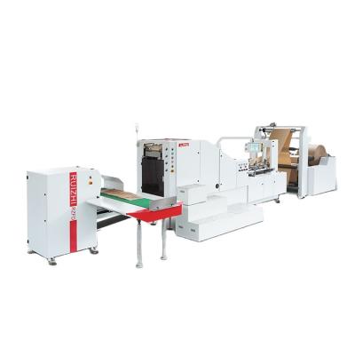 China food & Full Automatic Beverage Plant RZFD-330 Khaki Square Bottom Paper Bag Making Machine for sale