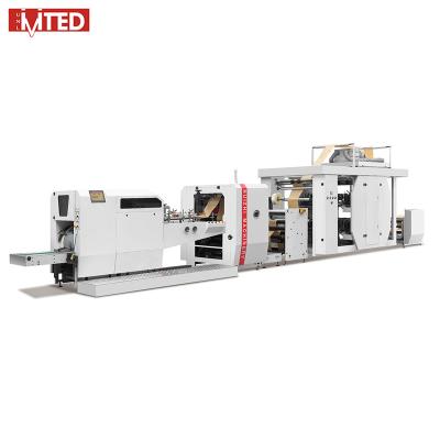 China food & Full Automatic Beverage Factory Model RZJD-350J Khaki Paper Bag Making Machine With 2/4 Colors Printing Online for sale