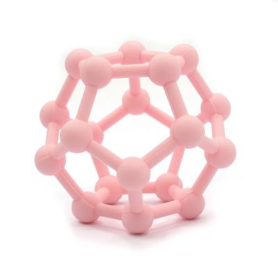 China Amazon Hot Sale BPA Free Silicone Baby Teether Toy Stress Relief Silicone Baby Sensory Ball Eco-Friendly for sale