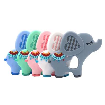 China OEM Food Grade Collaps Elephant Eco - Friendly Baby Toy Silicone Baby Teether for sale