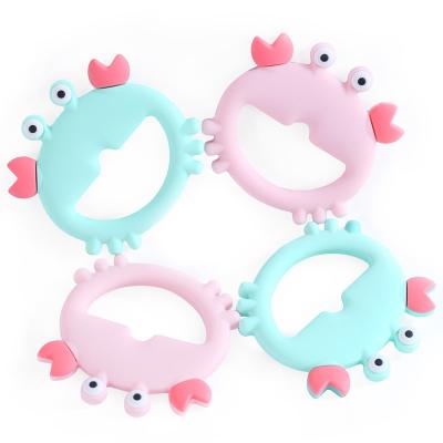 China Eco-Friendly 3 Month Over Infant Sore Pain Relief Gums And Baby Shower Crab Teething Toys for sale