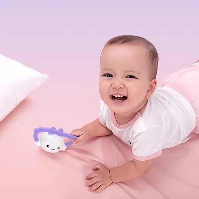 China Wholesale High Quality Eco-friendly Silicone Teether Set Multifunctional Newborn Baby Rattles Toy for sale