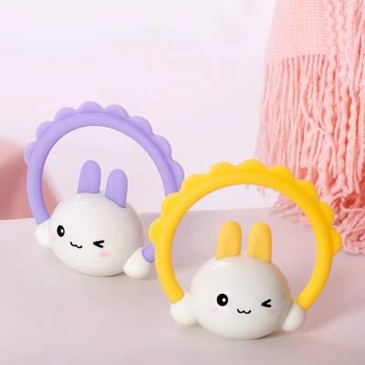 China Eco-Friendly Cute Rattle Toy Baby Gift Teething Toys Rattle Teether Ring Baby Chew Toy Baby Teether for sale