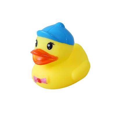 China Eco-Friendly Material Baby Bath Toy Novelty Place Float And Squeak Tiktok Rubber Duck for sale