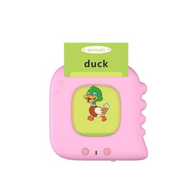 China Educational Early Learning Toddlers Educational Toys Machine Learning Speaking Audible English Flash Cards for sale