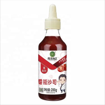 China Healthy food factory direct sale 280g tomato sauce ketchup for making various dishes seasoning and dipping for sale