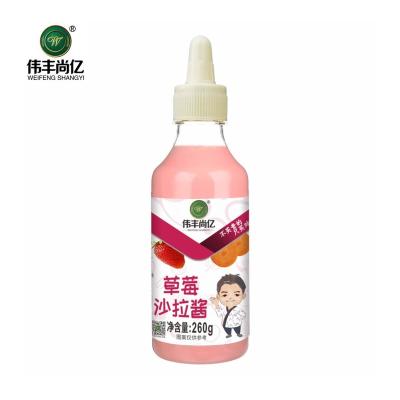 China Cheap Pink Sushi 260g/bottle Healthy Food Factory Strawberry Salad Dressing Special Sandwich Sandwich Burger for sale