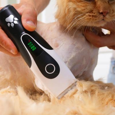 China INGUIDE New Pet Hair Clippers USB Dog Viable Rechargeable Electric Hair Trimmer Electric Hair Trimmer Machine Dog Grooming Kit for sale