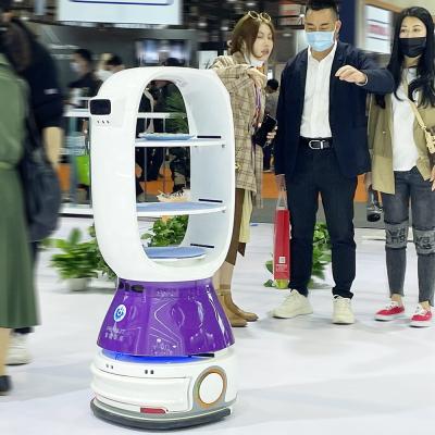 China Keenon T1 Delivery Dishes AI Robot Waiter Robot Autonomous Smart Robot CAMAR Hotels In Restaurant for sale