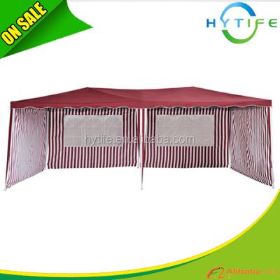 China POLYESTER 3x6M Polyester Polycarbonate Roof Gazebo With Wall for sale