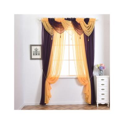 China Blackout Factory Wholesale Price 100% Polyester Tulle For Window Sheer Voile Curtains With Drapery for sale