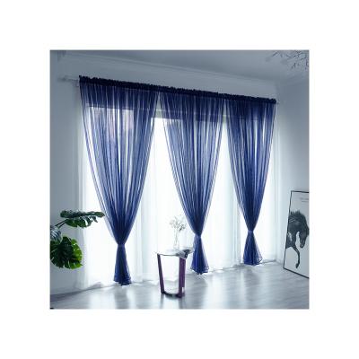 China Blackout Price Hot Selling Cheap 100% Polyester Rainbow Voile Fabric For Windows Sheer Curtains for sale