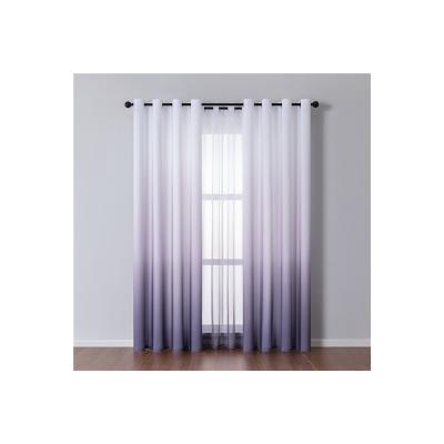 China Modern Professional Gradient Color Ombre Blackout Curtains Thickening Polyester Thermal Insulated Grommet Window Drapes for sale