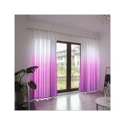 China Wholesale Fashionable Blackout China Different Colors Ombre Polyester Printed Curtain Fabrics For Living Room for sale