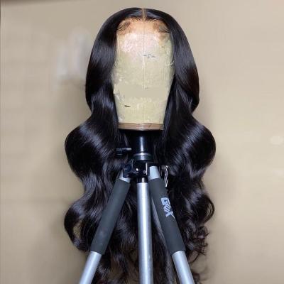 China Wholesale 100% Cuticle Aligned Lace Front Wigs Human Hair Body Wave Hair Wigs Pre Plucked Body Wave Wigs For Black Woman for sale