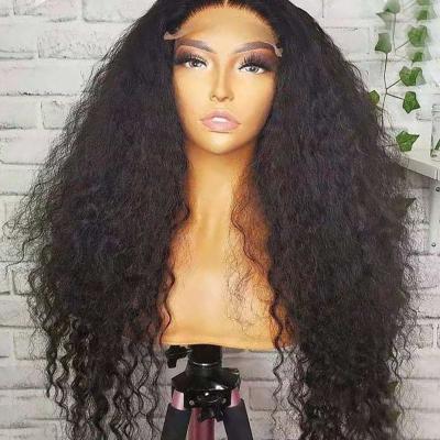 China Curly Straight 13x6 Lace Frontal Wigs Hair For Black Woman Pre Plucked Brazilian Hair Glueless Lace Front Wigs Bleached Knots for sale