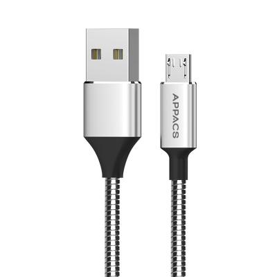 China Hot Selling Promotional Mobile Phone APPACS Metal Type C USB 2.0 Fast Charging USB Cable Universal Metal Nylon 3.3ft Data For Android iphones for sale