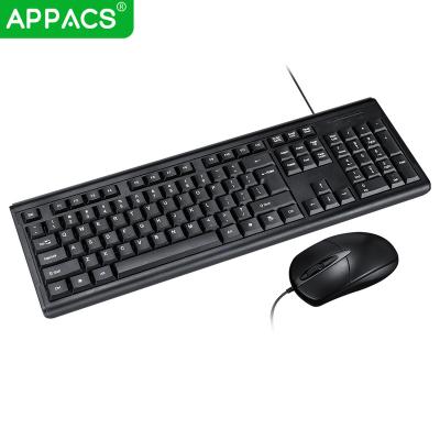 China No Wired Suit Per Key APPACS Desktop Keyboard And Mouse Set Waterproof Mouse 130cm Desktop Mouse 130cm for sale