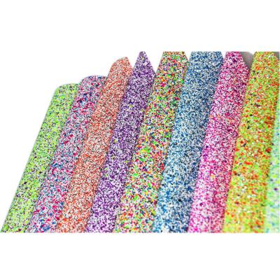 China Abrasion-resistant latest design in glitter fabric that won't shed powder in a variety of colors makes bags, hairpins, children's shoes, etc. for sale