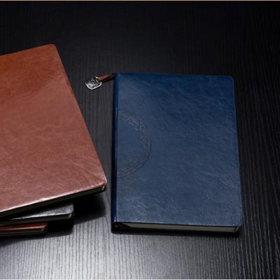 China Spiral Desk and School Supplies PU Diary Notebook Leather Cover for sale