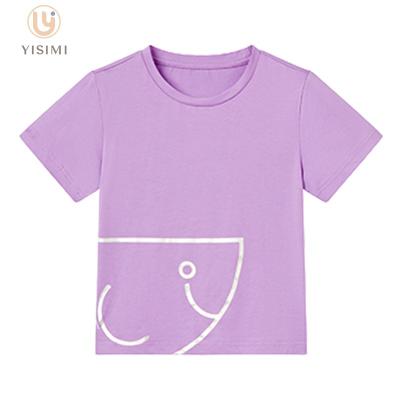 China Breathable Little Girl Top Selling Sport Clothes Solid Comfort Kids Sweatsuit Kids Yoga T-Shirt for sale