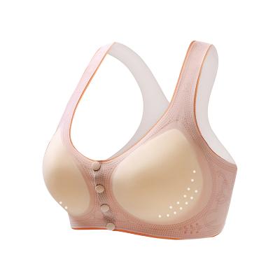 China Front Button Feeding Bralette Breathable Comfortable Maternity Underwear Soft Nylon Padded Bra Care Cup for sale