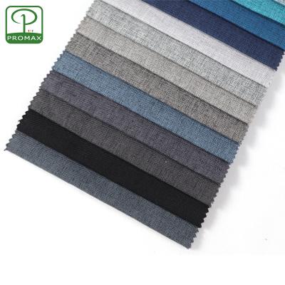 China Breathable Wholesale 100% Polyester Fabric Linen Upholstery Fabric For Furniture Sofa for sale