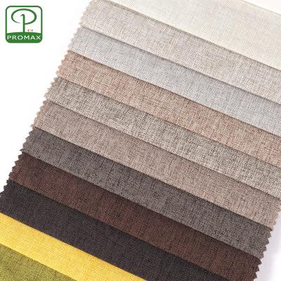 China Home Textile Furniture Fabric Abrasion-Resistant Linen Tear-Resistant 100% Polyester Knitted Linen Fabric For Sofa for sale