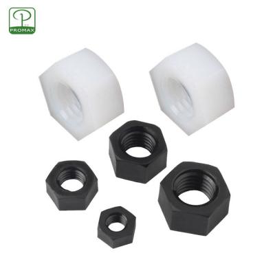 China High quality heavy industry pp plastic nylon nuts hex nut for bolts for sale