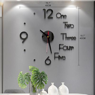 China Wall Clock CREATIVE Mirror Decor DIY Home Decor Acrylic Sticker Manufacturer Wholesale for sale