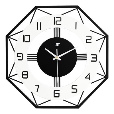 China Europe ODM / OEM Modern Wall Clock European MDF Style 3D Shape Wall Clock Made In China 2 White And Black 2 2 for sale