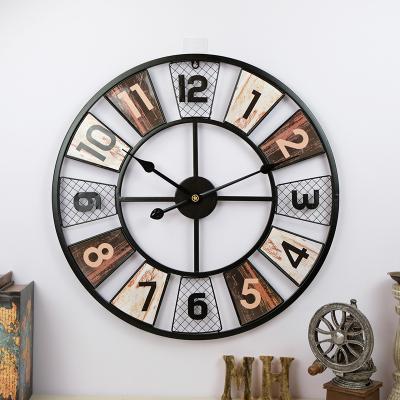 China ODM Style Modern Metal Rome Wall Clock Antique Decorative Reloj De / ODM Retro Wall Clock Peeled for sale