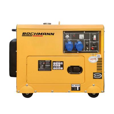 China 5KW -20KW Alternative Energy Silent Electric Magnetic  1-3 Phase Diesel Slient  Generator Genset KDF6700Q for sale