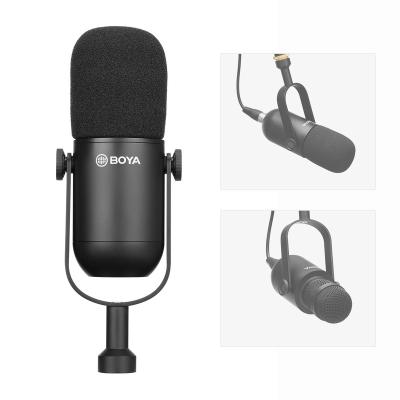 China Microphone BOYA BY-DM500 Live Broadcasting Studio Recording Podcasting Dynamic Cardoid Microphone Professional for sale