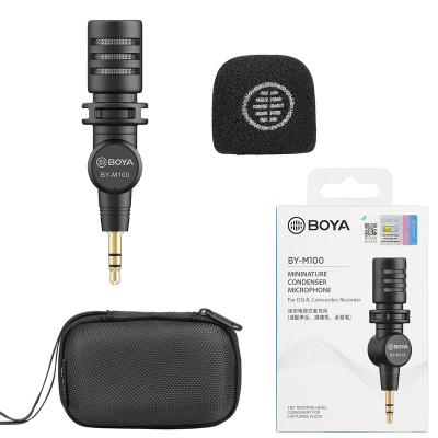 China Just for BOYA BY-M100 Plug&Play Mini Condenser Microphone Professional Portable IOS Devices MIC Audio Video Recording for Broadcast for sale