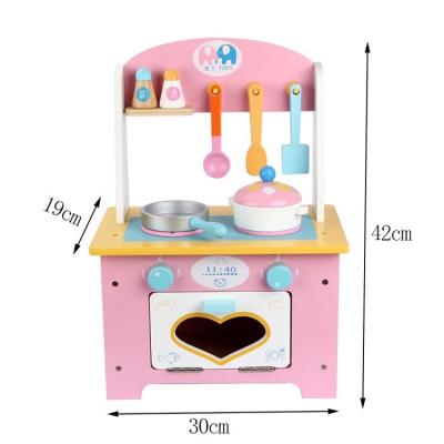 China Baby Play Kids Cookware Playset Pretend Cook Food Toddler Gift Kid Wooden Kitchen Cooking Toy Set for sale