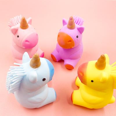 China Relieve Stress Mini Cute Funny Christmas New Children Flower Squishy Unicorn Squeeze Ball Restless Person Sensory Toy Wholesale TPR for sale