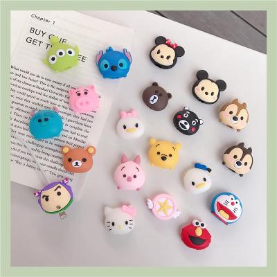 China Data Cable To Protect Wholesale Beejay 2022 Novelty USB Data Cable Protector Toy Cartoon PVC Protector Charging Cute Cable for sale