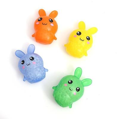 China Relieve Stress Beejay 2022 Newest Color TPR Decompression Water Soft Multi Animal Rubber Bouncy Bunny Squishy Balls for sale